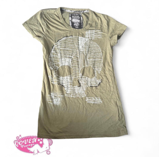 VON DUTCH SKULL TEE