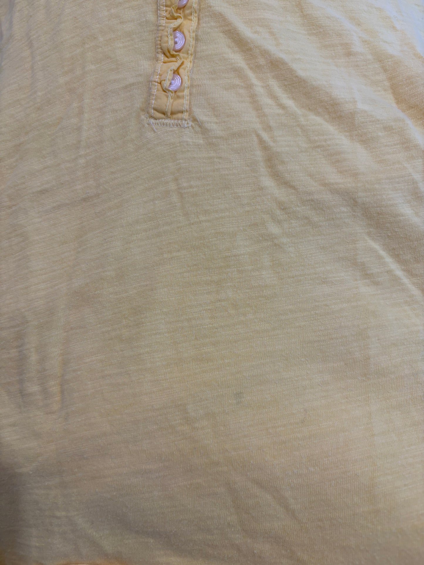 yellow loose hollister henley tee