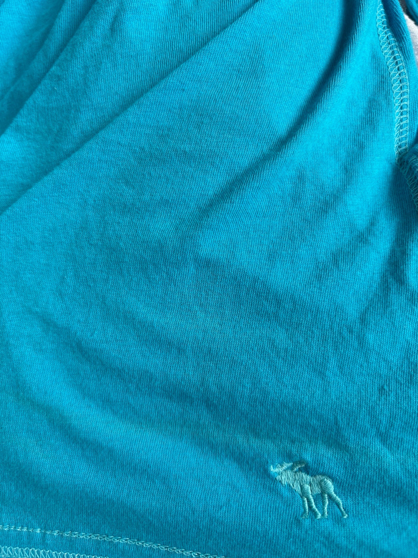 strapless blue abercrombie & fitch top