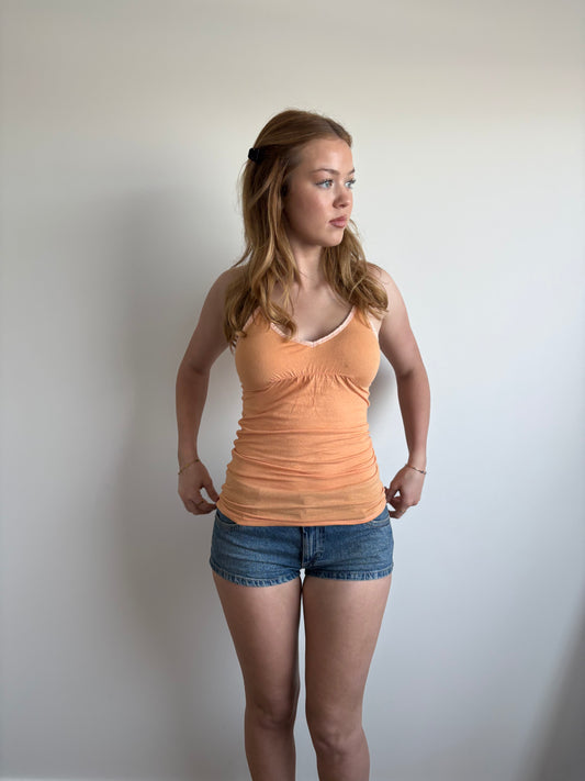 light orange abercrombie & fitch tank