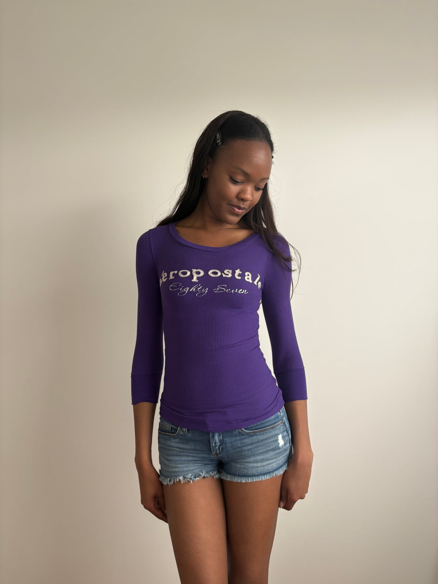 purple aeropostale long-sleeve