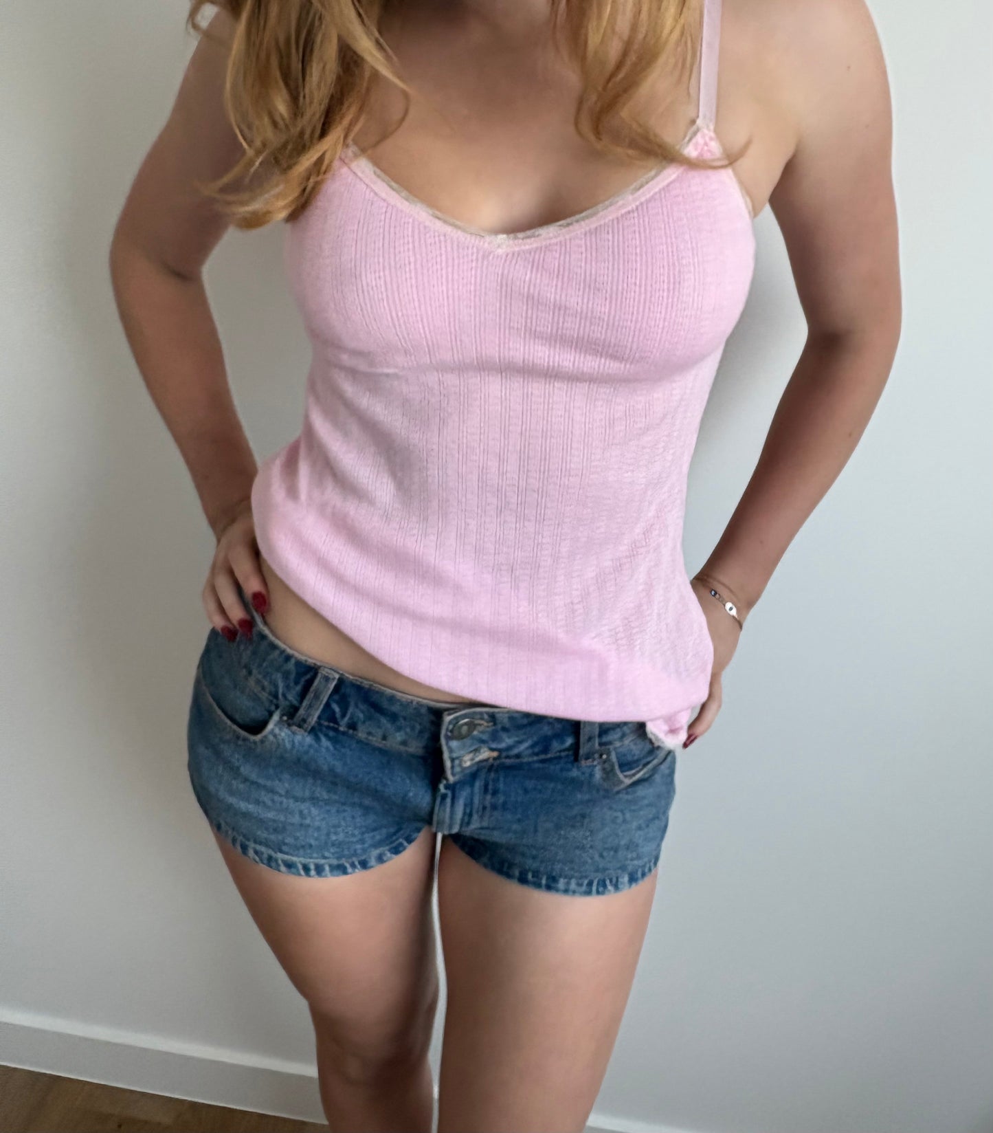 light pink abercrombie & fitch tank