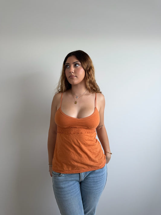 orange hollister tank