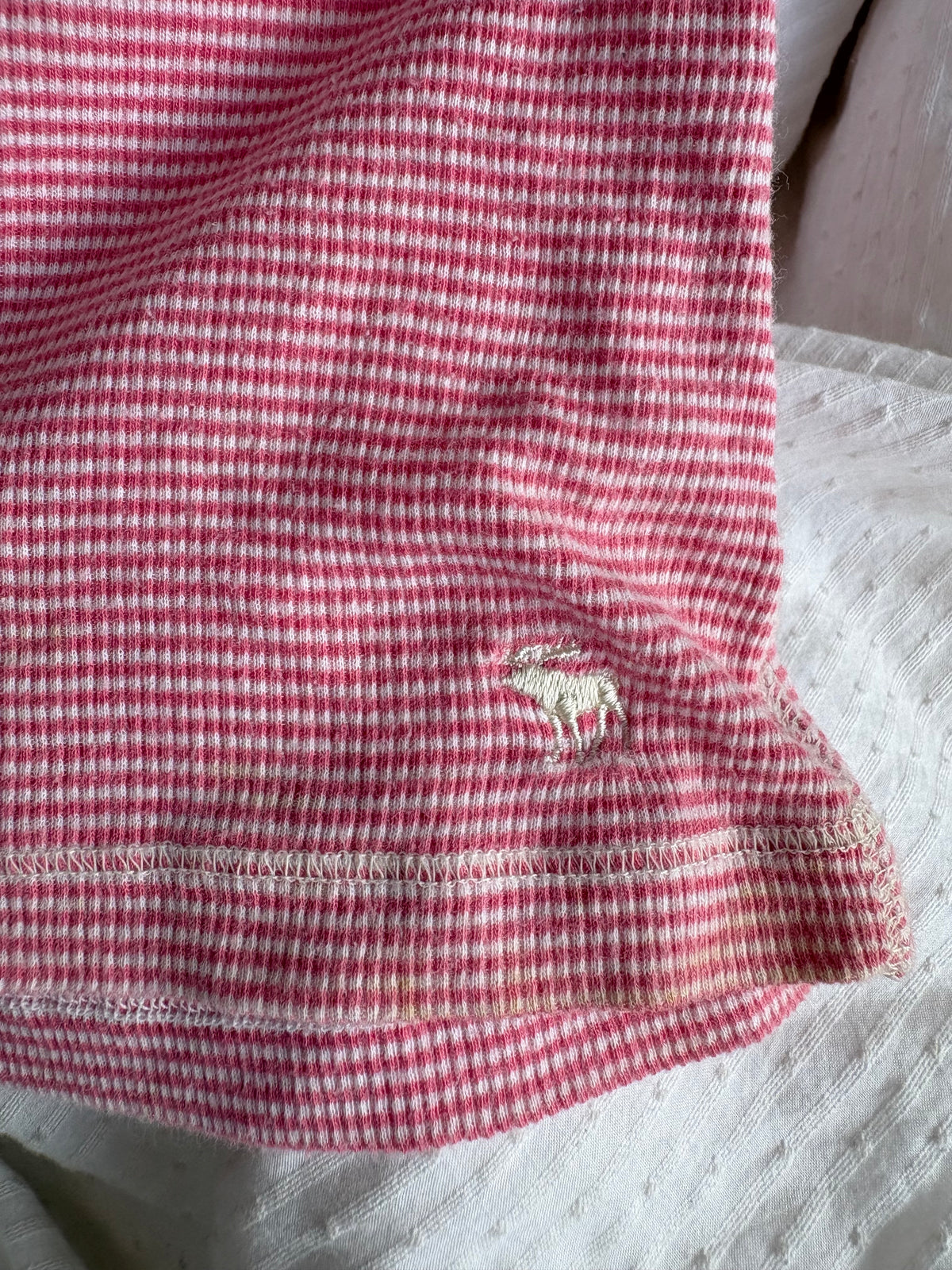 pink striped abercrombie tank