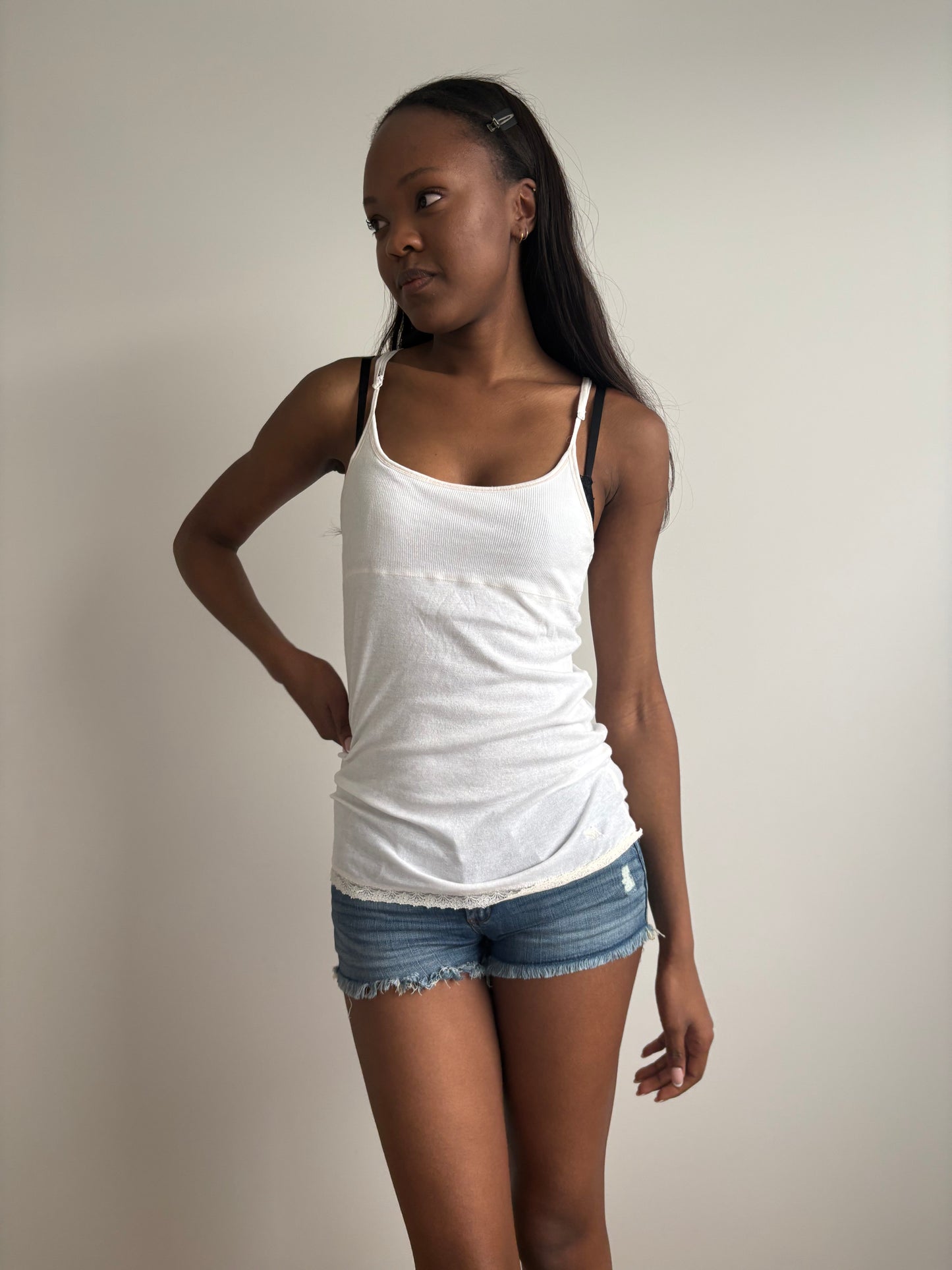 white abercrombie & fitch tank