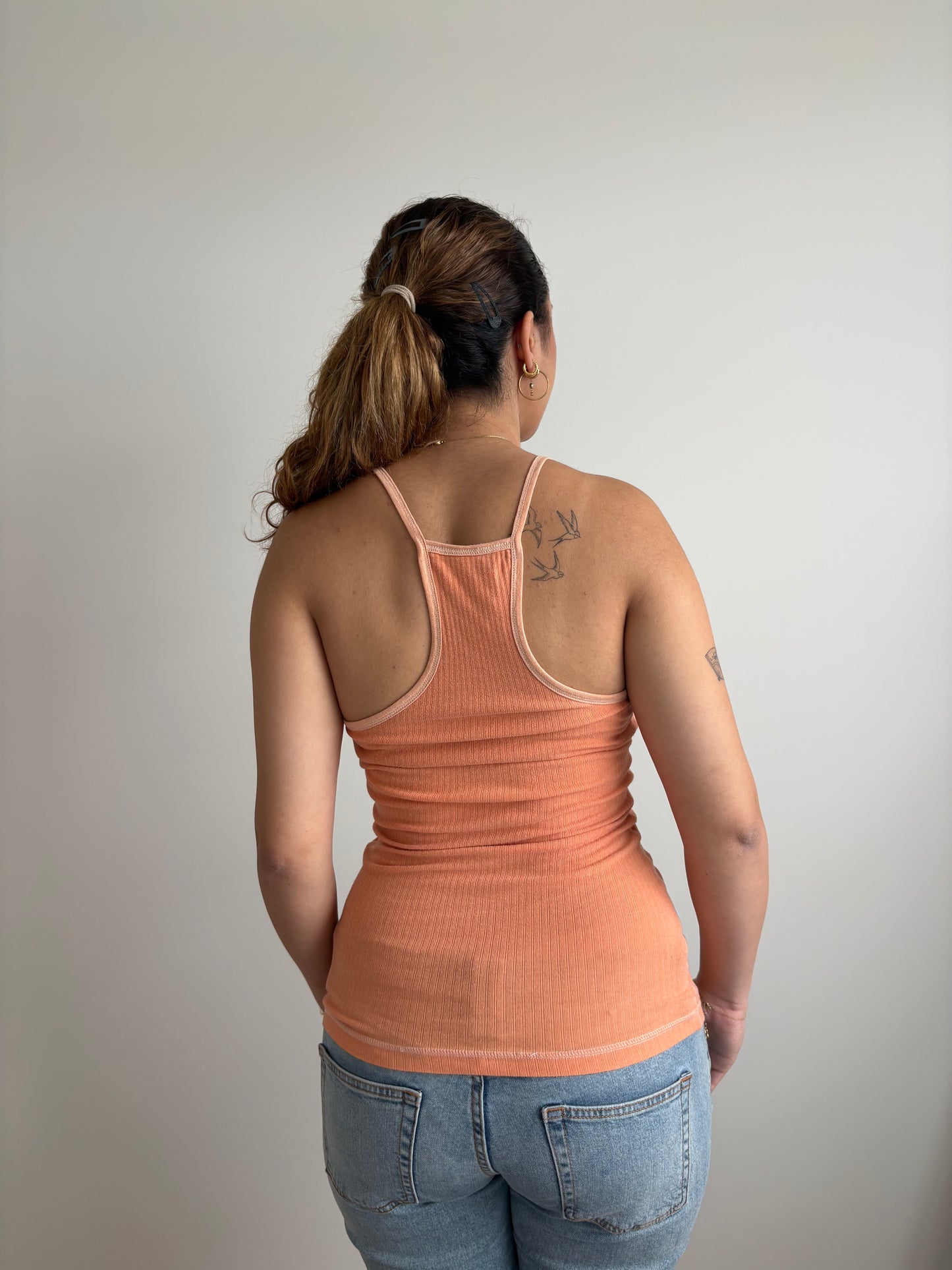 light orange hollister tank