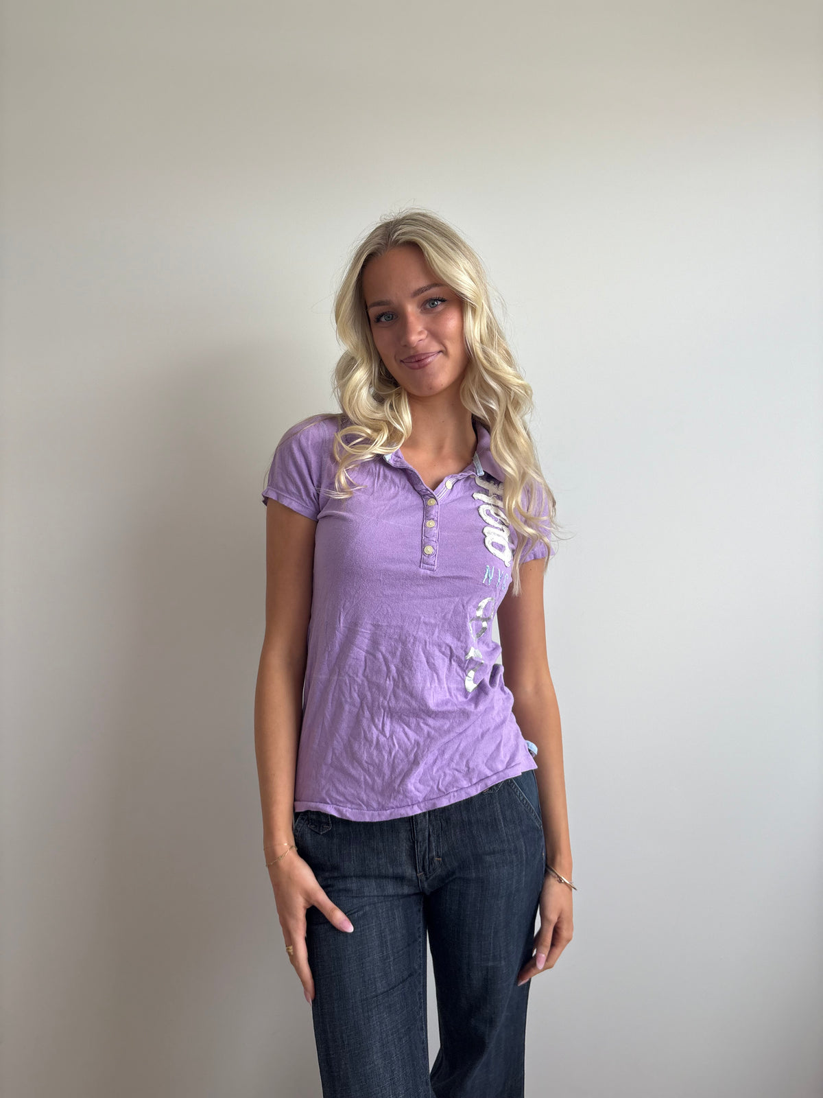 lavender aeropostale polo
