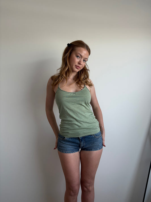 light green abercrombie & fitch tank top