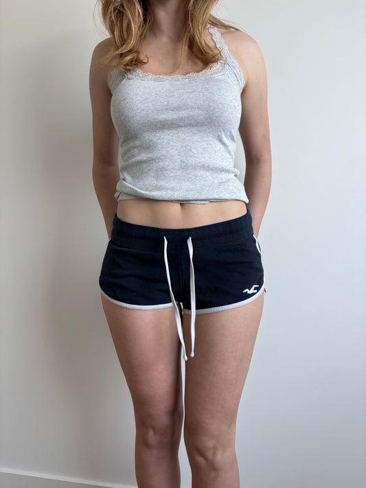 navy hollister mini shorts