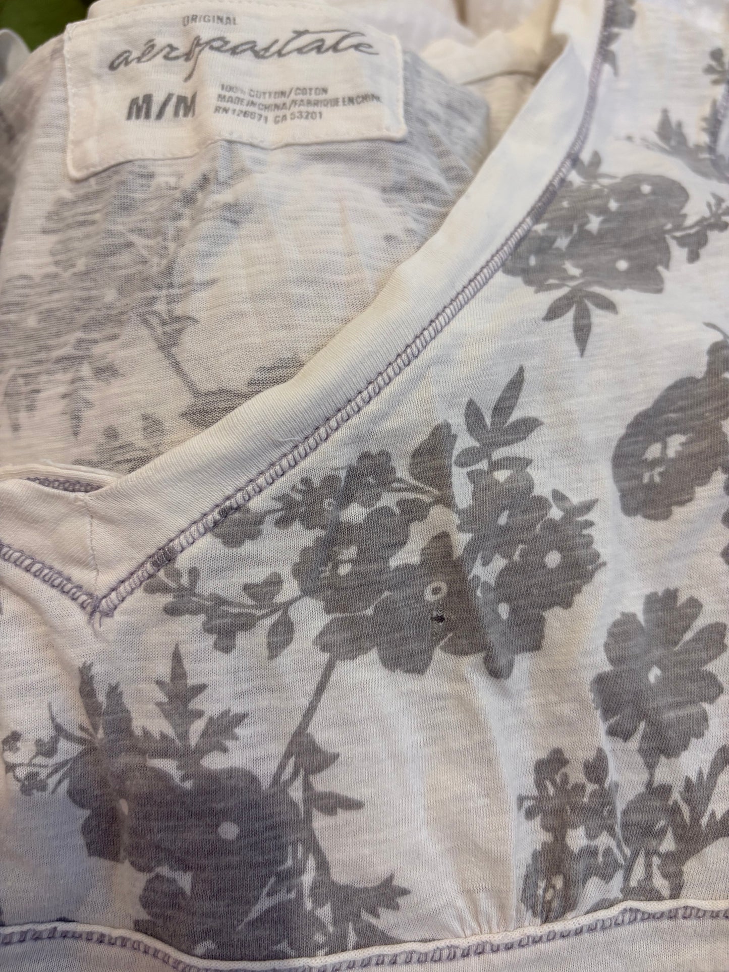 floral babydoll aeropostale top